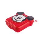 Sanduicheira Mickey Mouse 3D Vermelho Com Tampa 15cm - Plasútil
