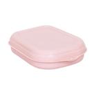 Sanduicheira Porta Lanche Plástica Rosa Plasvale