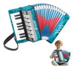 Sanfona Acordeão De Piano De 17 Teclas E 8 Baixos Com Alças Semi Profissional Sanfona Acordeão De Piano De 17 Teclas E 8 Baixos Com Alças Semi Profissional