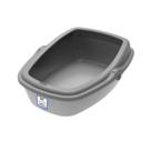 Sanitário para gatos wc king plast pet grande cinza/taupé cod.1011