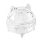 Sanitário Transparente Para Hamster, Chinchila, Gerbil, Urso Dourado E Hamsters Pequenos, Com
