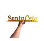 santa ceia mdf dourado 50 centímetros ml