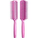 Santa Clara - Escova Plástica Jacaré Simples para Cabelo Rosa