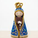 Santa nossa senhora aparecida amigurumi de crochê