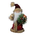 Santa Treetop Kurt Adler Borgonha/Marrom 25 cm com 10 luzes