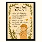 "Santo Anjo do Senhor"Oração Infantil menina Quadro Decora "Santo Anjo do Senhor"Oração Infantil menina Quadro Decora