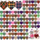 Sanwuta Bulk 120 peças de bandanas ajustáveis para cães 42x59 cm Sanwuta Bulk 120 peças de bandanas ajustáveis para cães 42x59 cm