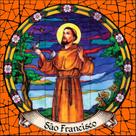 São Francisco Estilo Vitral 60x60cm - 100% Azulejo