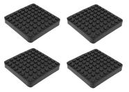 Sapata Borracha Elevador Autocenter Quadrada 119mm Kit 4 Sapata Borracha Elevador Autocenter Quadrada 119mm Kit 4