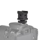 Sapata Cabeça Tripla Cold Shoe Montagem Em Câmeras E