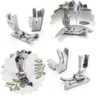 Sapata calcador com guia de borda para pesponto fixo cobre gola colarinho maquina reta industrial sapatilha modelo p351x Sapata calcador com guia de borda para pesponto fixo cobre gola colarinho maquina reta industrial sapatilha modelo p351x