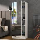 Sapateira 1 Porta com Espelho Jade Plus Multimóveis Branca Sapateira 1 Porta com Espelho Jade Plus Multimóveis Branca