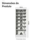 Sapateira 1 Porta com Espelho Madesa Isis