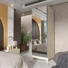 Sapateira 1 Porta Espelhada Gold 100% Mdf Sapateira 1 Porta Espelhada Gold 100% Mdf