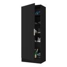 Sapateira 1 Porta Jade Multimóveis V6005 Preta Preto