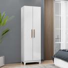 Sapateira 2 Portas Pequena Para Quarto Organizador de Sapato Armário Multiuso Compacto
