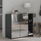 Sapateira 3 Portas com Espelho Nina Multimóveis Preta Sapateira 3 Portas com Espelho Nina Multimóveis Preta