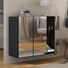 Sapateira 3 Portas com Espelho Suspensa Nina Multimóveis MP6021 Preta Sapateira 3 Portas com Espelho Suspensa Nina Multimóveis MP6021 Preta