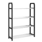 Sapateira 4 Andares 8 Pares Organizador Multiuso Tênis Metal Sapateira 4 Andares 8 Pares Organizador Multiuso Tênis Metal