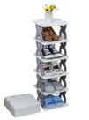 Sapateira 6 Andares Rack Organizador Multiuso Calçados Sem Instalação Plástico Dobrável Sapateira 6 Andares Rack Organizador Multiuso Calçados Sem Instalação Plástico Dobrável