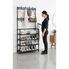 Sapateira Arara 4 Andares 12 Pares Roupas Gancho Organizador