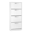 Sapateira Arya 4 Portas Branco Fosco