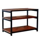 Sapateira Banco Industrial Preta Madeira Imbuia Com 3 Prateleiras Sapateira Banco Industrial Preta Madeira Imbuia Com 3 Prateleiras