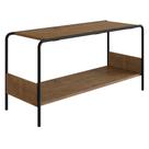 Sapateira Banco Para Hall De Entrada Industrial 1 Prateleira Vermont/Preto - Artesano
