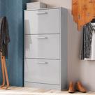 Sapateira Basculante 3 Portas RP1300 Branco/Gelo