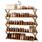 Sapateira Choclaif Bamboo 100x25x80 cm dobrável de 5 camadas