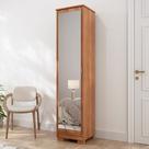 Sapateira com Espelho 1 Porta Em MDF Lia MGM Móveis Sapateira com Espelho 1 Porta Em MDF Lia MGM Móveis