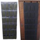 Sapateira de Porta 24 Bolsos Extra Grande Para 12 Pares com 3 Novos Ganchos Anti Risco Instalação sem Furos
