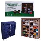 Sapateira desmontavel dupla 6 prateleiras 2 em 1 organizador guarda roupa grande armario portatil Sapateira desmontavel dupla 6 prateleiras 2 em 1 organizador guarda roupa grande armario portatil