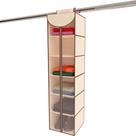Sapateira dobravel com ziper vertical 6divisorias cabideiro