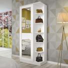 SAPATEIRA DUETTO 1 PORTA ESPELHada BRANCO HP - HENN