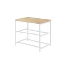 Sapateira Industrial Natural Base Aço Branco 45x50x35 cm Daf