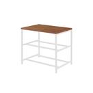 Sapateira Industrial Pinus Mel Base Aço Branco 45x50x35 cm Sapateira Industrial Pinus Mel Base Aço Branco 45x50x35 cm