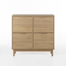 Sapateira Kaki 4 Portas 105 cm x 105 cm x 35 cm Tauari