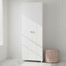 Sapateira Multiuso 2 Portas 8 Prateleiras Sa3406 Branco - Tecno Mobili