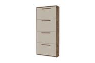 Sapateira Multiuso AG 4 Portas Cor Canela Off White