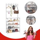 Sapateira Multiuso Armario Organizador Hall De entrada Sapatos Tenis Chinelo Sapateira Vertical Com Arara Cabideiro Grande Sapateira Multiuso Armario Organizador Hall De entrada Sapatos Tenis Chinelo Sapateira Vertical Com Arara Cabideiro Grande