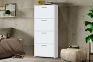Sapateira / Multiuso CA 4 Portas Compacta Cor Branco