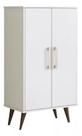 Sapateira Multiuso Ivy 2 Portas Branco 110cm Pés Plástico