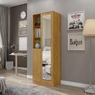 Sapateira Multiuso Organizador 2 Portas Lince com Espelho Espresso Móveis