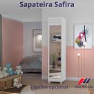 Sapateira Multiuso SA 1 Porta Com Espelho Cor Branco