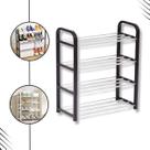 sapateira organizador 4 andares vertical metal e plastico