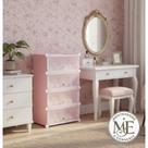 Sapateira Organizador 4 Portas Armário Guarda Roupa 4 Prateleiras Modular Rosa 8 pares Sapato Tênis