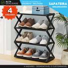 Sapateira Organizadora 4 Andares Multiuso Desmontável Moderna Organizador de Sapatos e Calçados