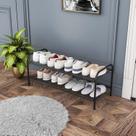 Sapateira Organizadora Porta Sapatos 2 Prateleiras Para 8 Pares Design Elegante Compacta Versátil Ideal para Entradas e Quartos