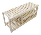 Sapateira Otimizada Pinus Com Banco 50x110x35cm